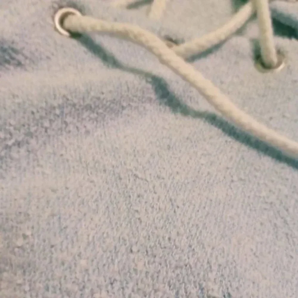 VS PINK BABY BLUE OVERSIZED HOODIE